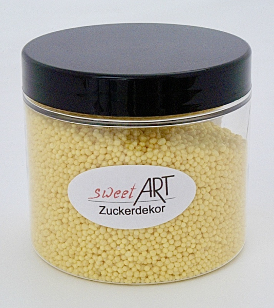 Zuckerperlen Mini Glimmer Gelb 40 g bei sweetART-01